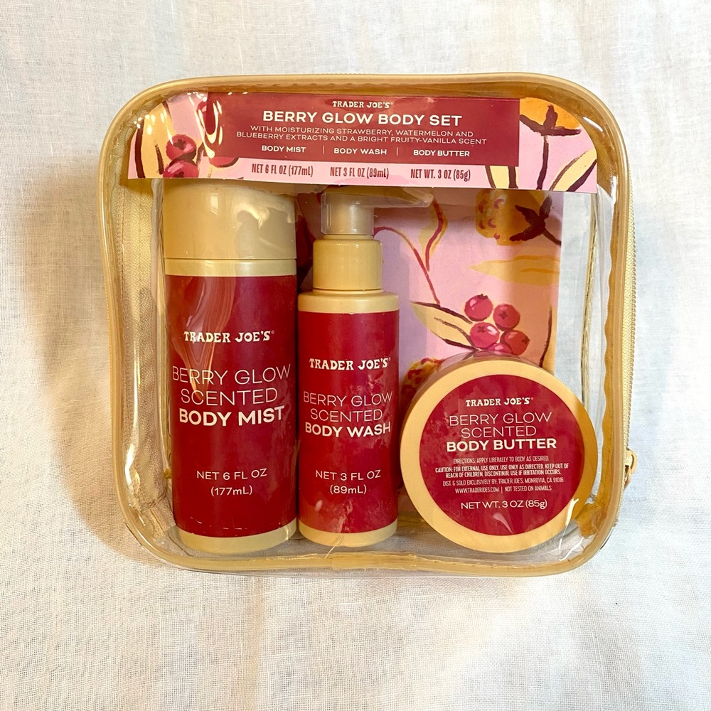 Trader Joe’s Limited Edition Berry Glow Body Care Set